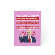 Trump: You are a Great Husband Greeting Cards (1, 10, 30, and 50pcs) - PatriotDepot.com