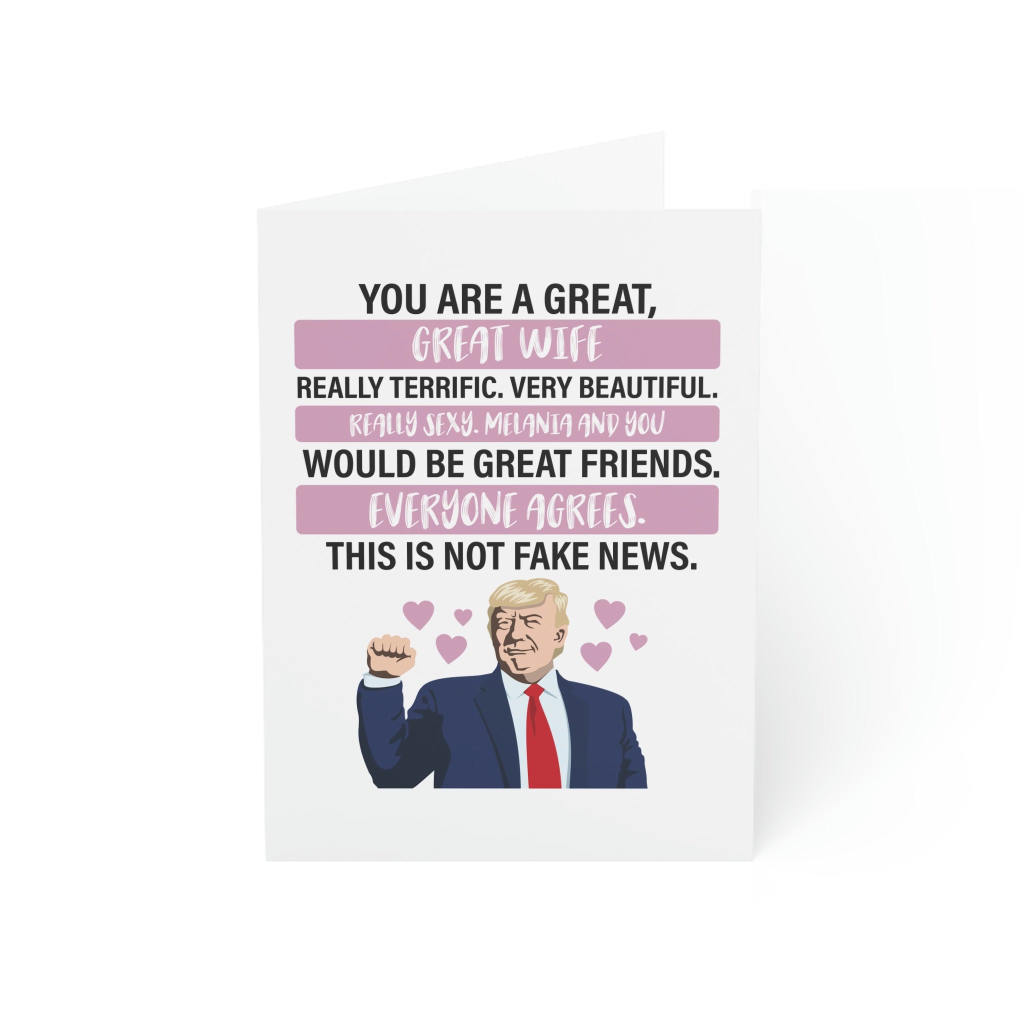 Trump: You are a Great Wife Greeting Cards (1, 10, 30, and 50pcs) - PatriotDepot.com