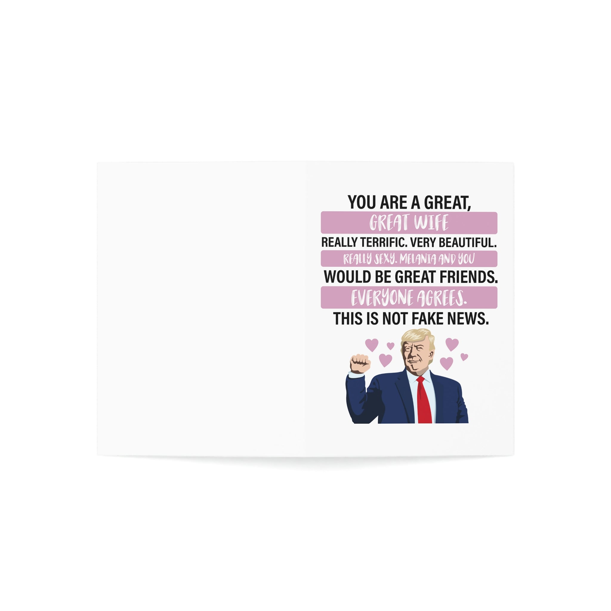 Trump: You are a Great Wife Greeting Cards (1, 10, 30, and 50pcs) - PatriotDepot.com
