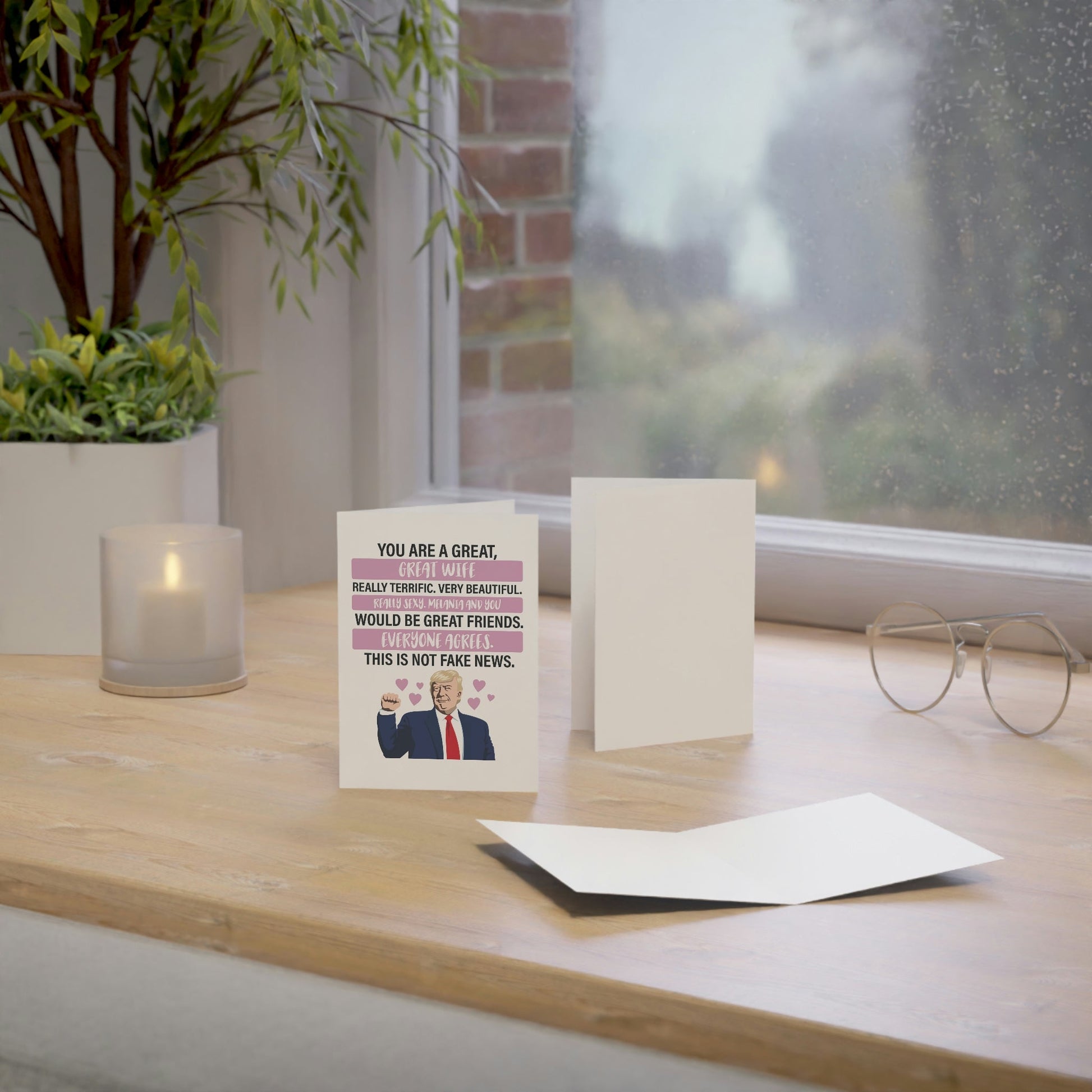 Trump: You are a Great Wife Greeting Cards (1, 10, 30, and 50pcs) - PatriotDepot.com