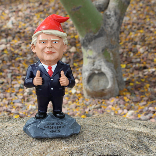 trump garden gnome thumbs up