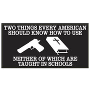 Two Things Every American Should Know How To Use Bumper Sticker - PatriotDepot.com