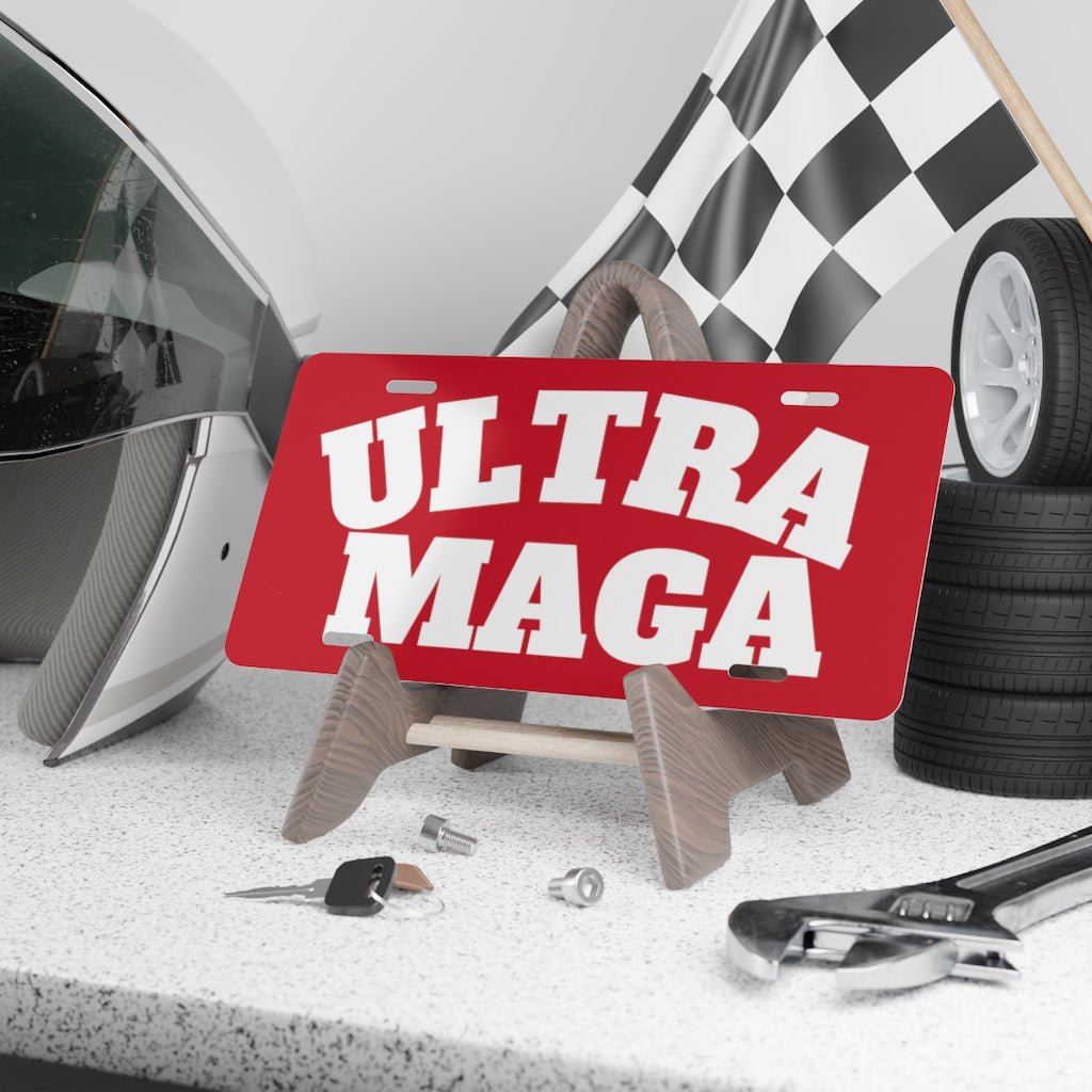ULTRA MAGA Aluminum Vanity Plate - PatriotDepot.com