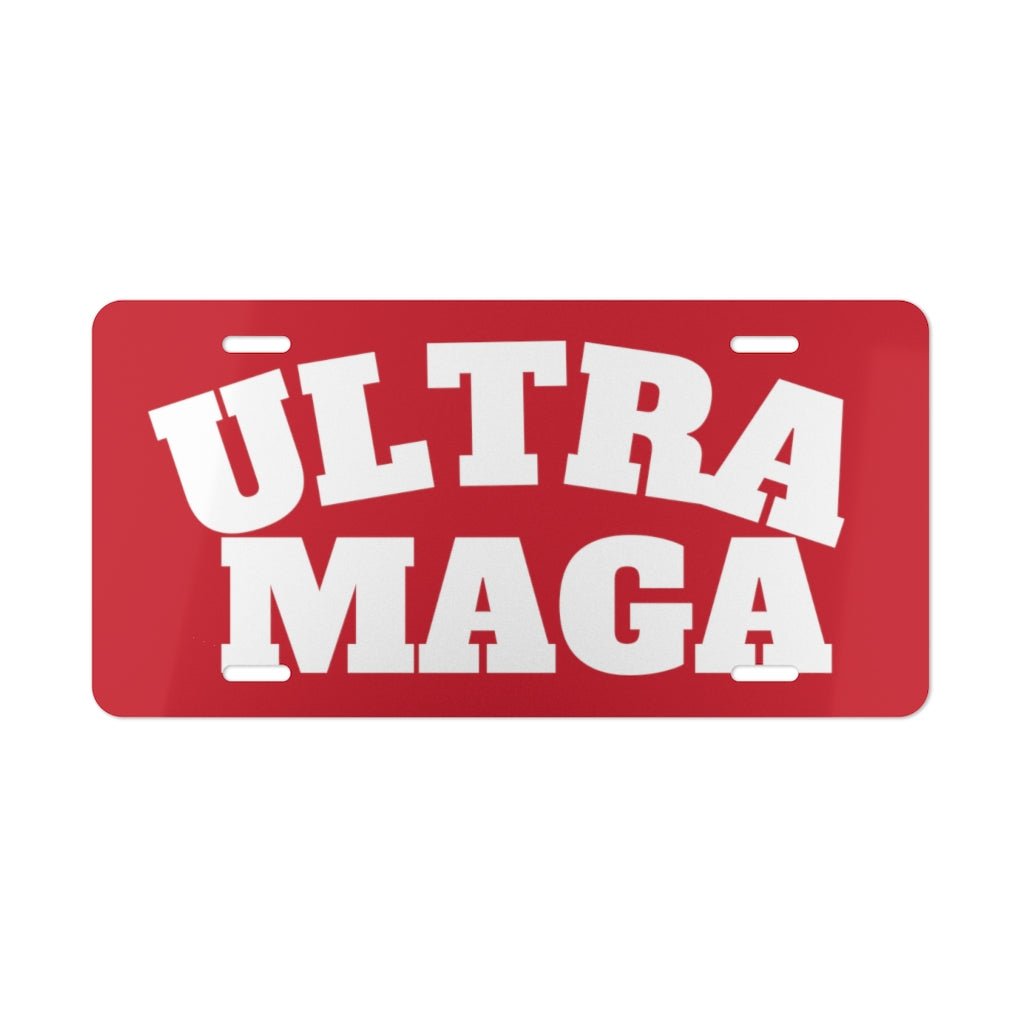 ULTRA MAGA Aluminum Vanity Plate - PatriotDepot.com