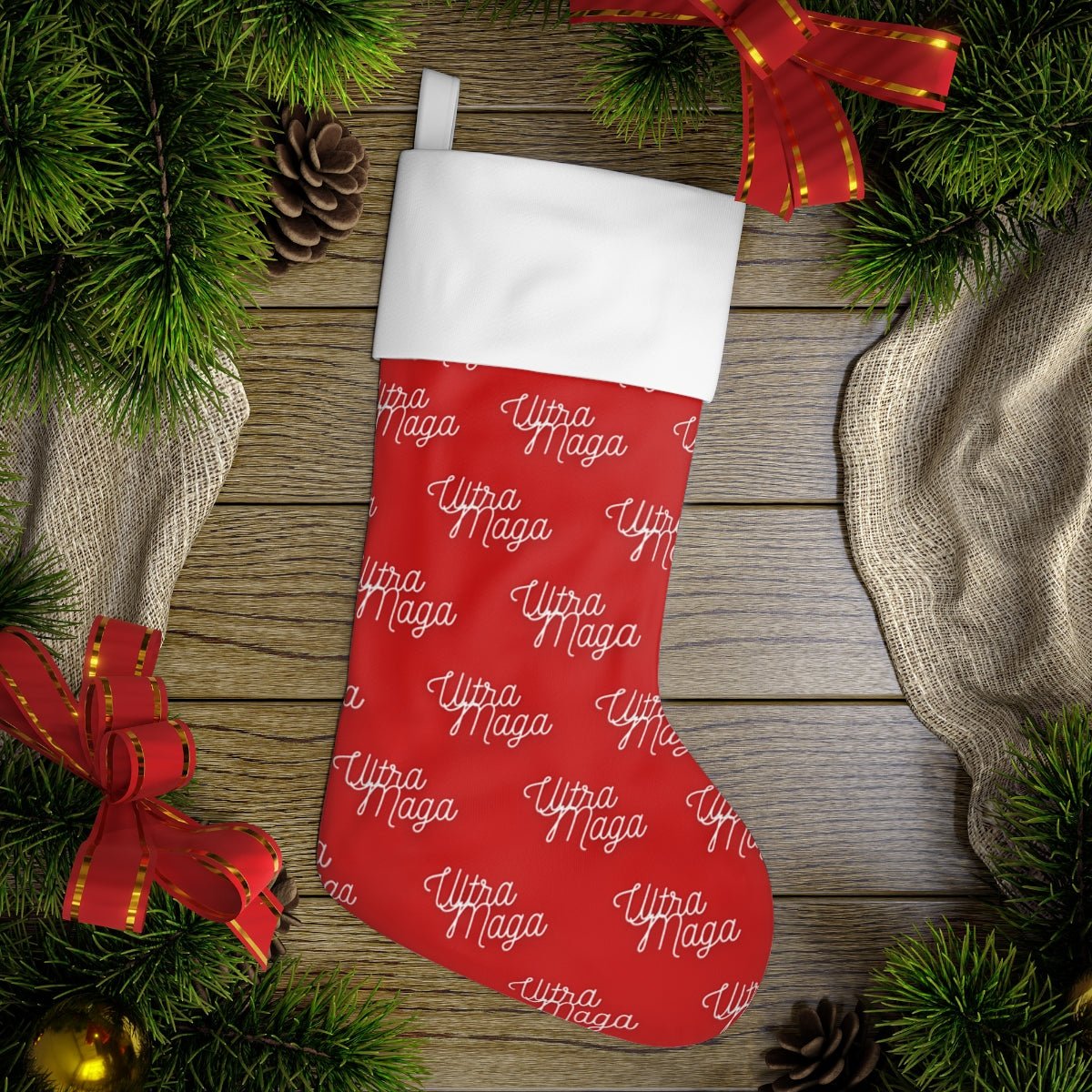 Ultra MAGA Christmas Stocking - PatriotDepot.com