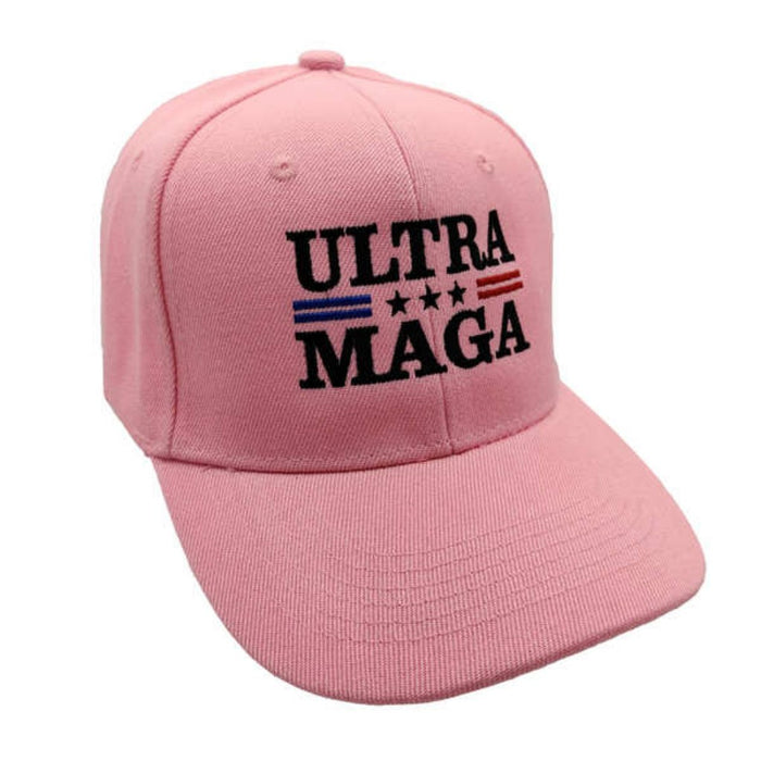 Ultra Maga Embroidered Hat (Pink)