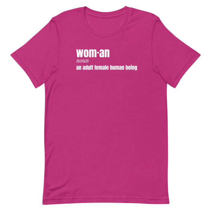 Definition of Woman Unisex t-shirt