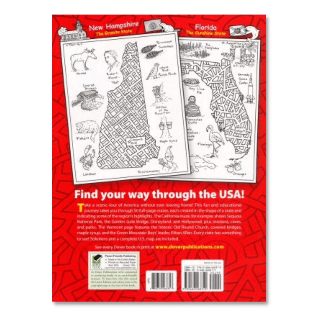 United States Maze Craze Activity Book - PatriotDepot.com