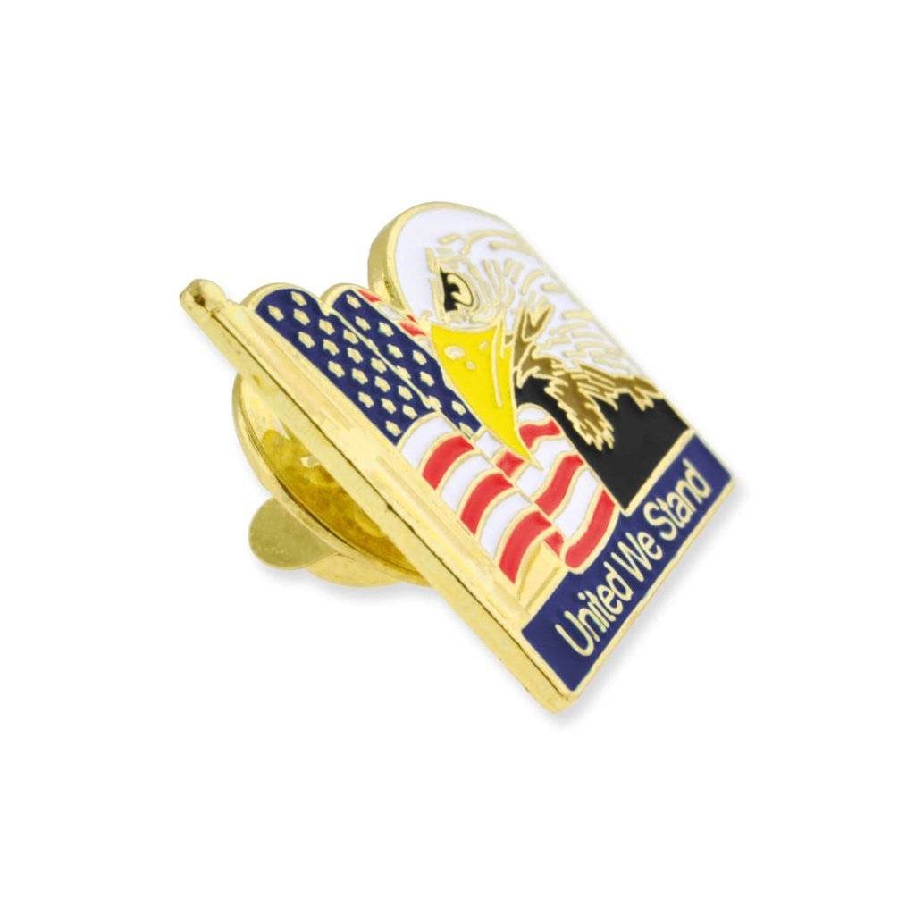 United We Stand Lapel Pin (Gold Plated) - PatriotDepot.com