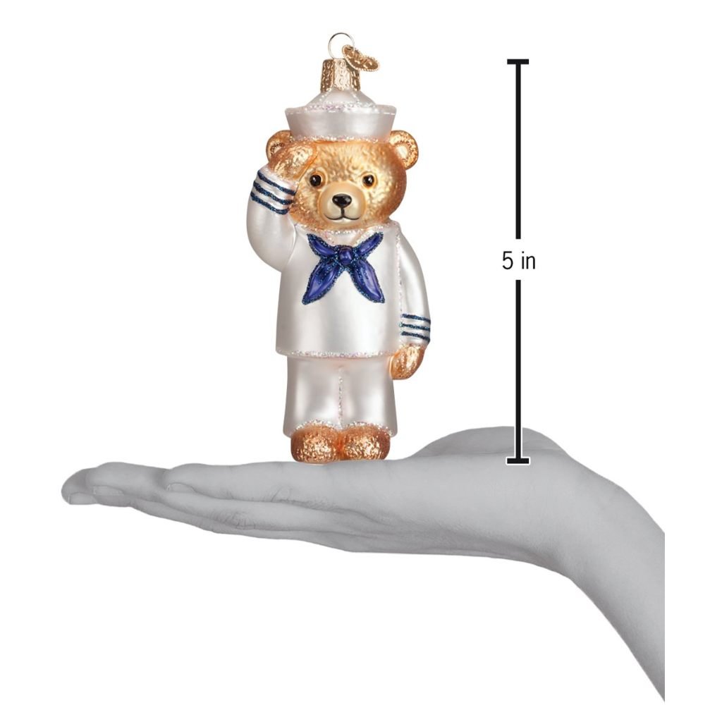 U.S. Navy Uniform Bear Ornament - PatriotDepot.com