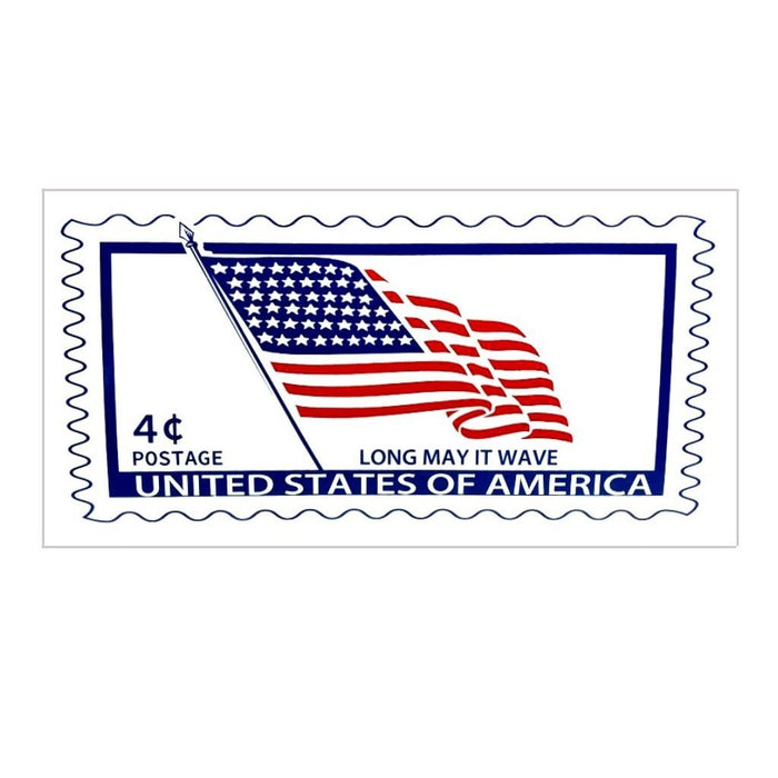 U.S. Postage Stamp Long May It Wave Bumper Sticker