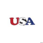 USA Enamel Lapel Pin (Nickel Plated) - PatriotDepot.com