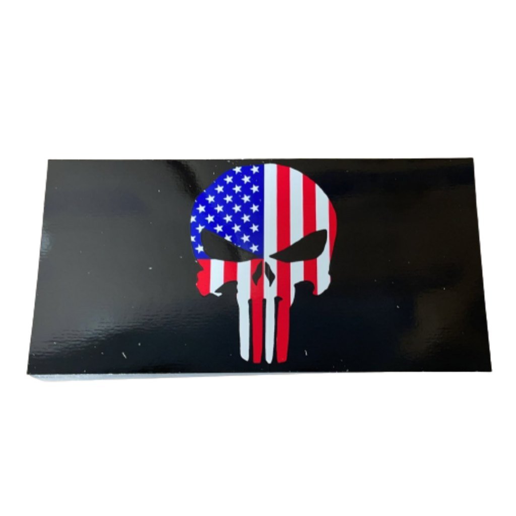 USA Punisher Skull Bumper Sticker - PatriotDepot.com