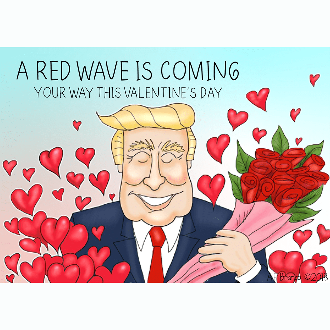 Valentine's Day Cards by Politcal Cartoonist A.F. Branco - PatriotDepot.com