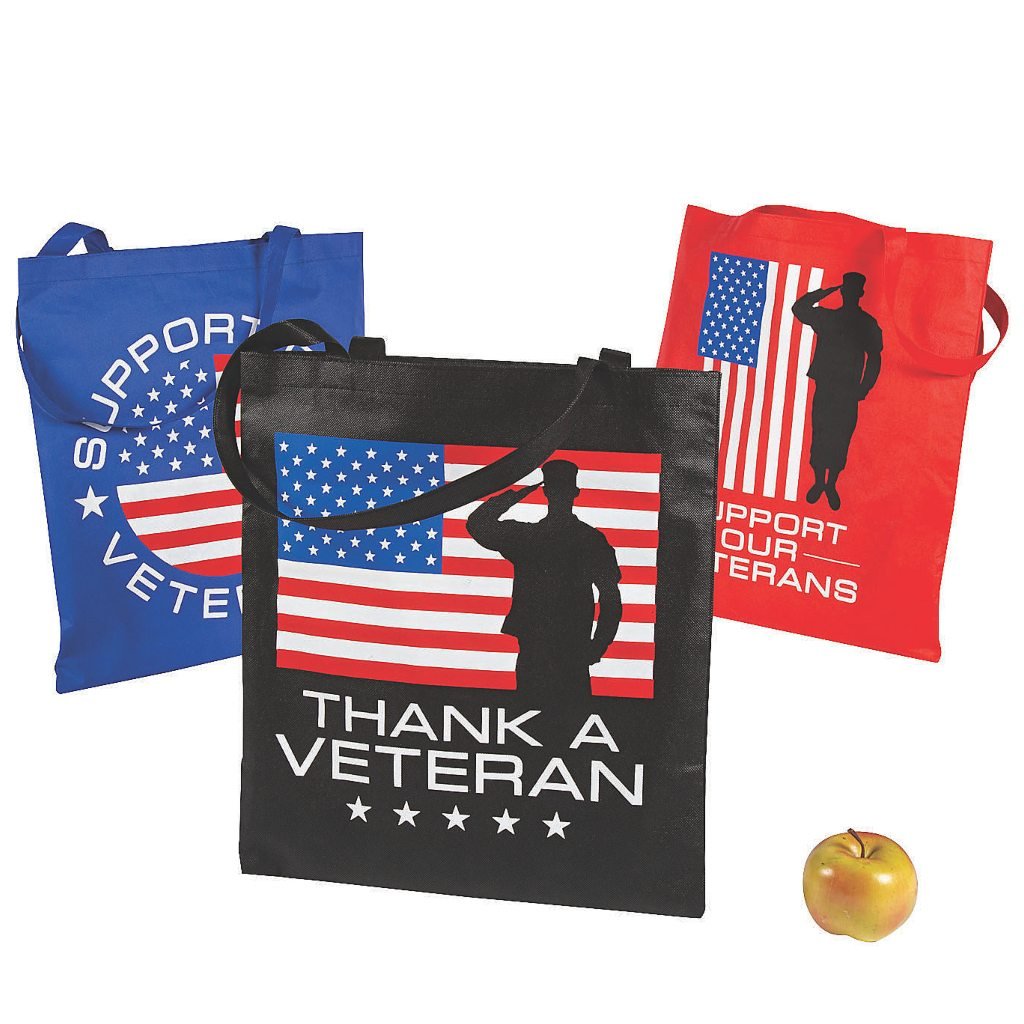 Veteran Large Tote Bag (3 pack) - PatriotDepot.com