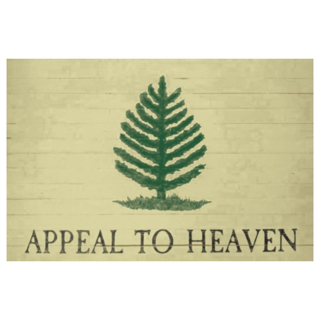 Vintage An Appeal to Heaven Gen. Washington Pine Flag - PatriotDepot.com