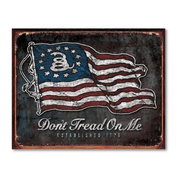 Vintage Flag DTOM Tin Sign - PatriotDepot.com
