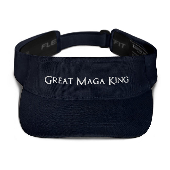 Great MAGA King Embroidered Visor | 2 Colors