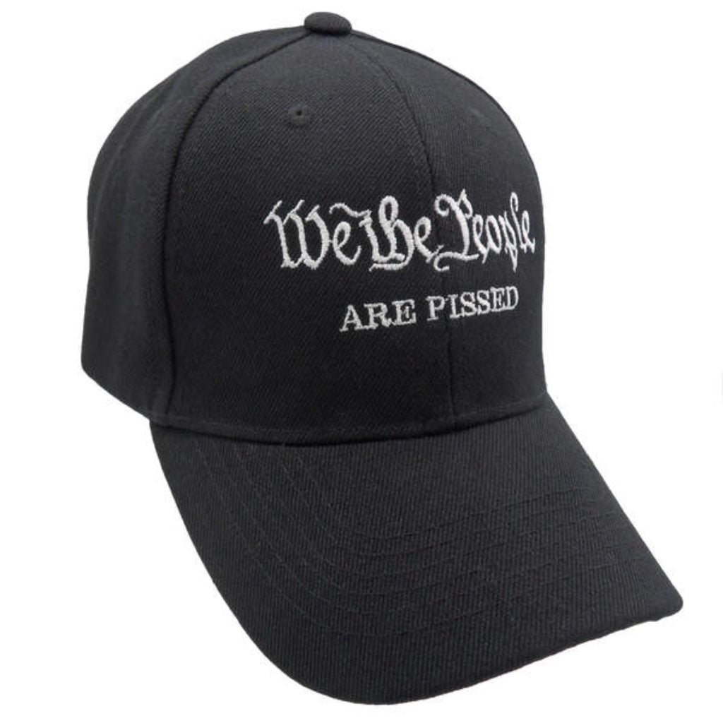 We the People are Pissed Custom Embroidered Hat (Black) - PatriotDepot.com