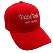 We the People are Pissed Custom Embroidered Hat (Red) - PatriotDepot.com