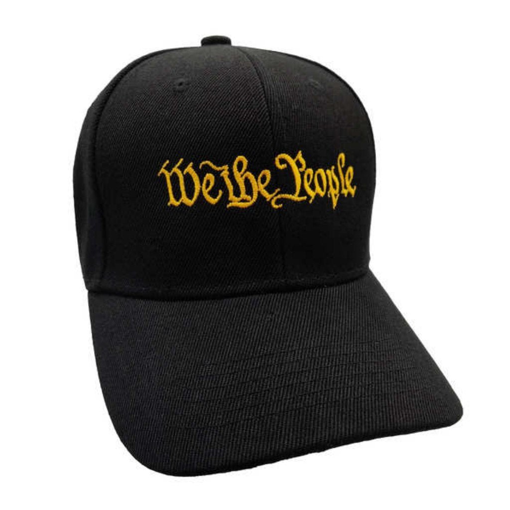 We the People Custom Embroidered Hat (Black) - PatriotDepot.com