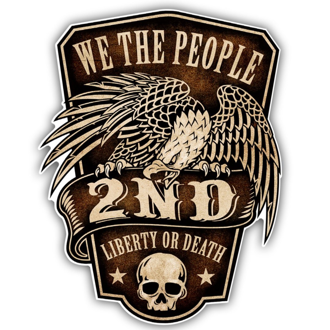 We the People Liberty or Death 2A Sticker - PatriotDepot.com