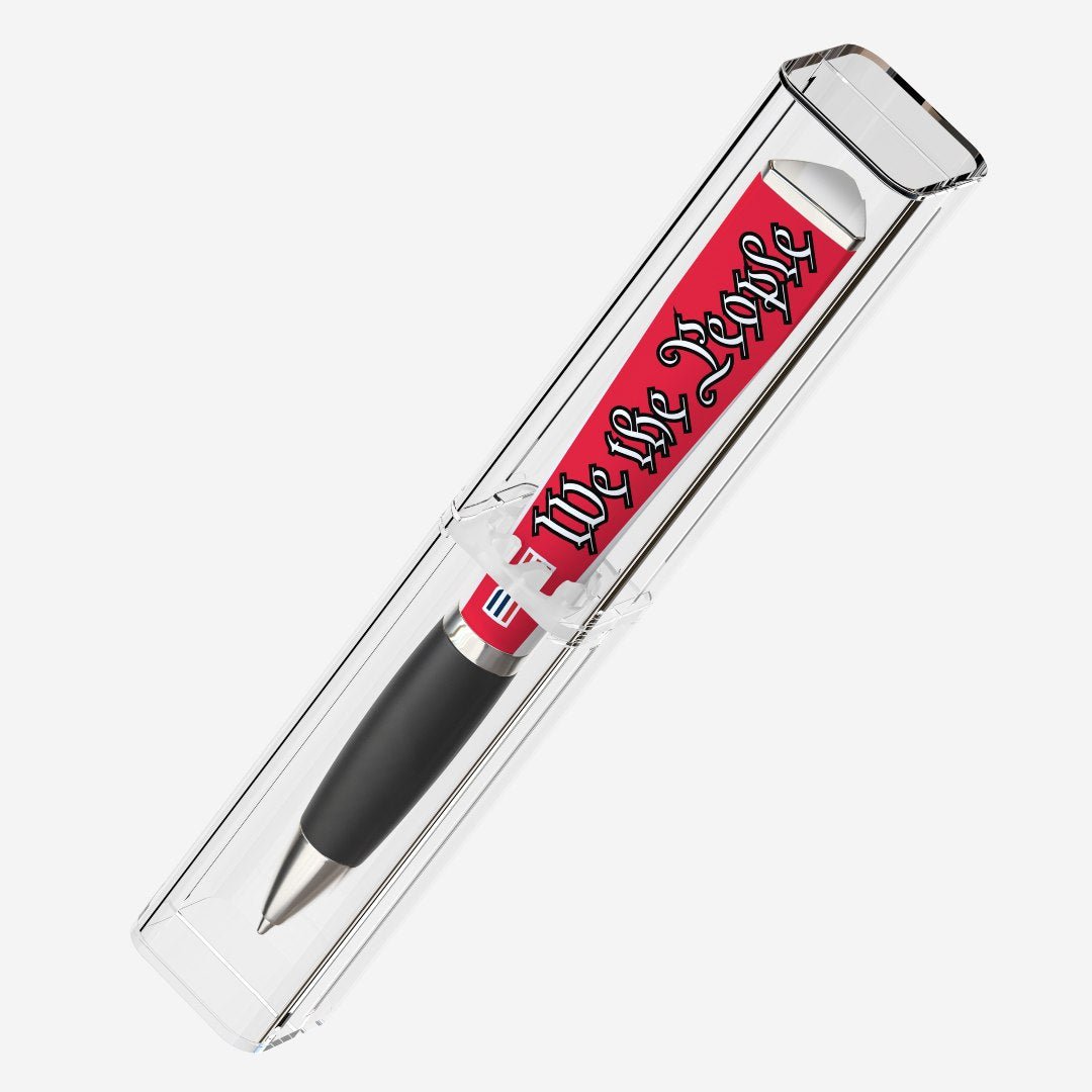 We the People Patriotic Performance Pen (3 Sided Design) w/ Case - PatriotDepot.com