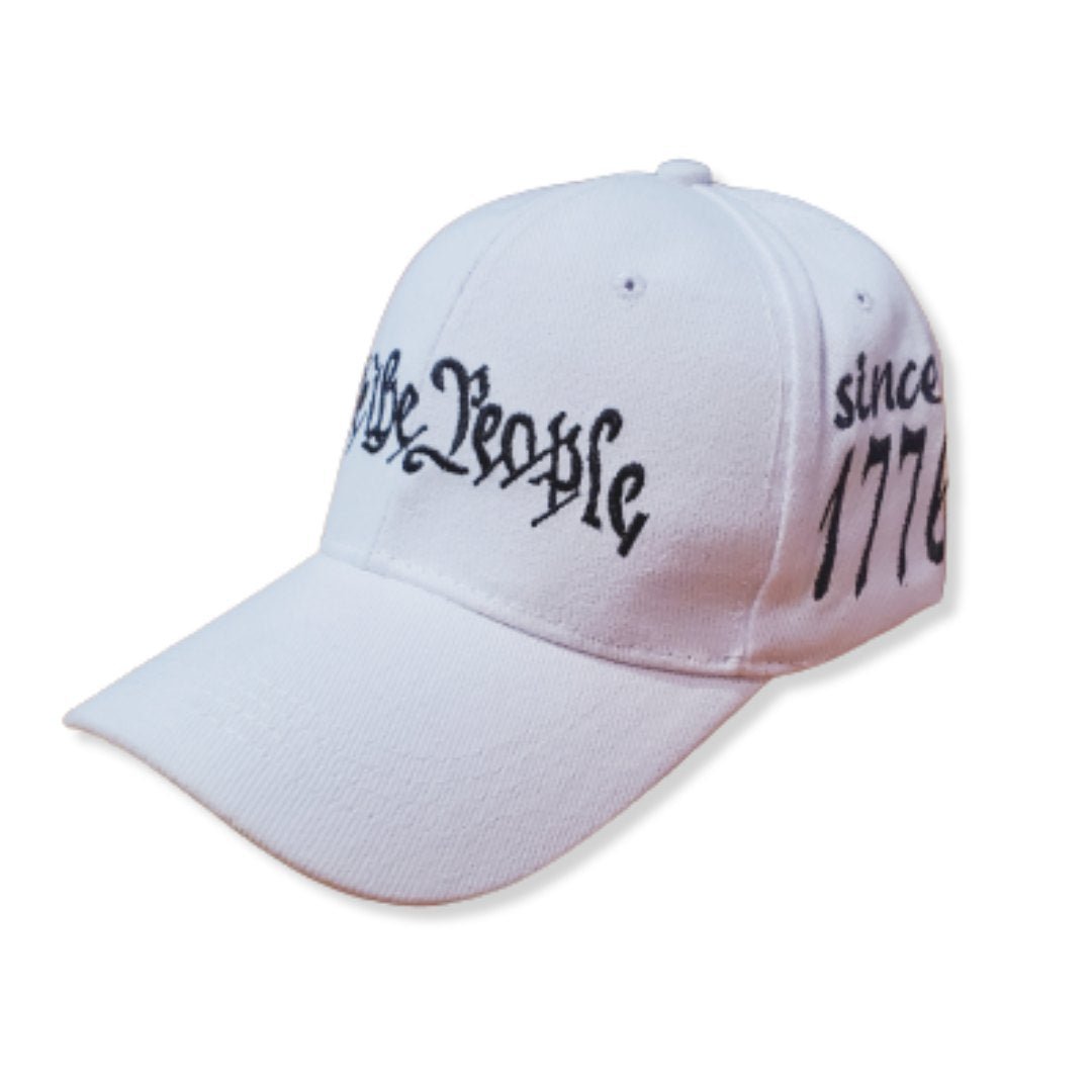 We the People Since 1776 Embroidered Hat (White) - PatriotDepot.com