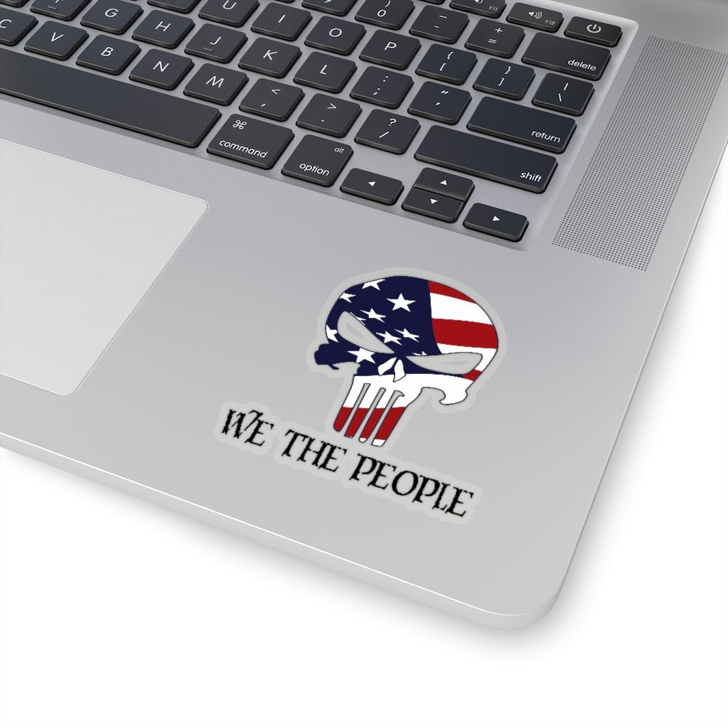 We The People Skull Kiss - Cut Stickers (4 sizes) - PatriotDepot.com