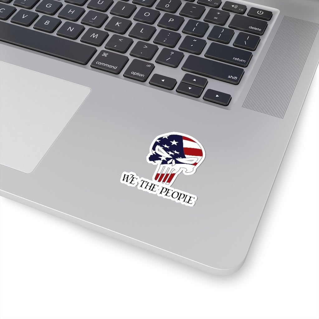 We The People Skull Kiss - Cut Stickers (4 sizes) - PatriotDepot.com