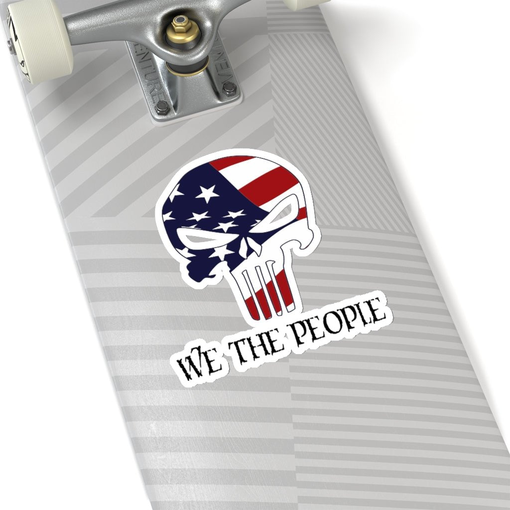We The People Skull Kiss - Cut Stickers (4 sizes) - PatriotDepot.com