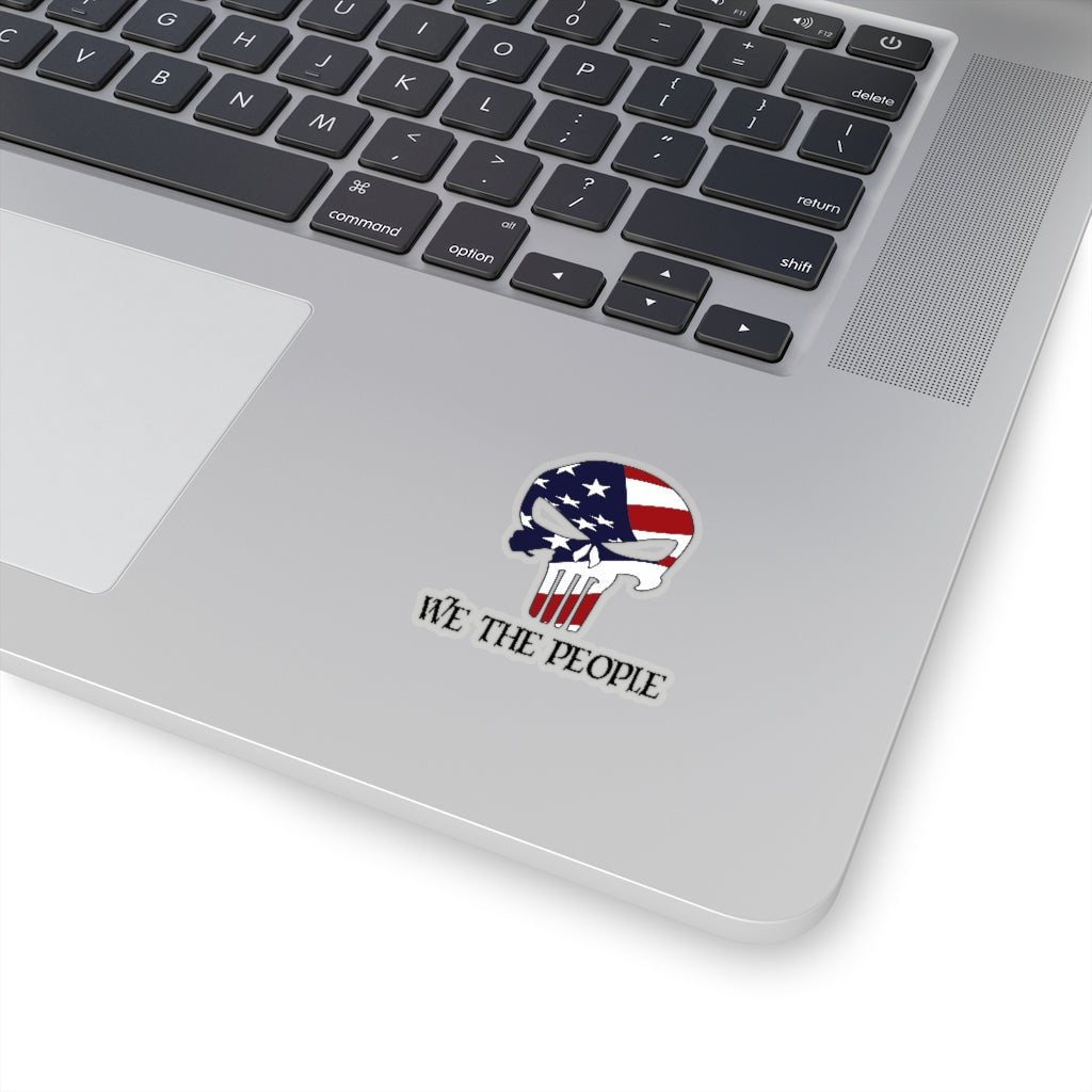 We The People Skull Kiss - Cut Stickers (4 sizes) - PatriotDepot.com