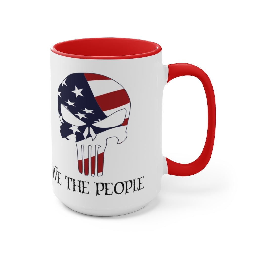We The People Skull Mug (2 sizes, 2 colors) - PatriotDepot.com