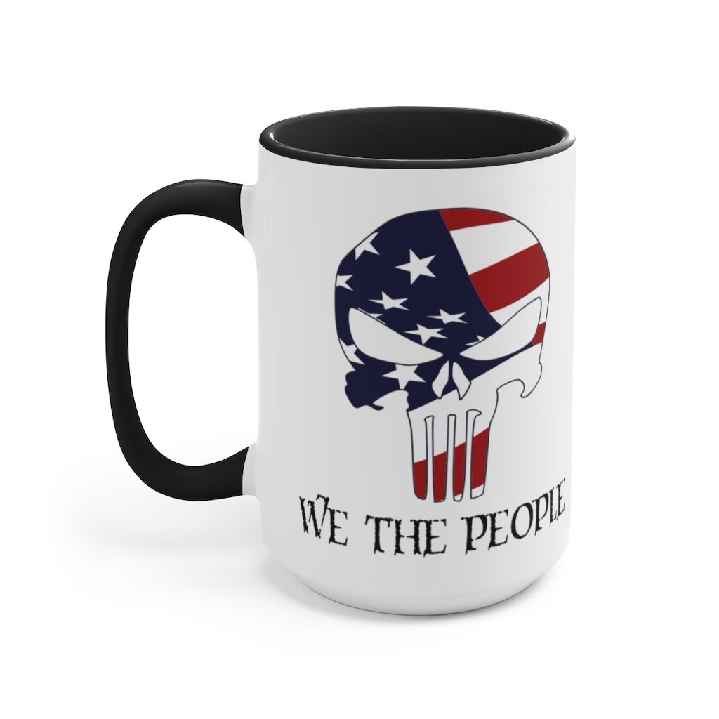 We The People Skull Mug (2 sizes, 2 colors) - PatriotDepot.com