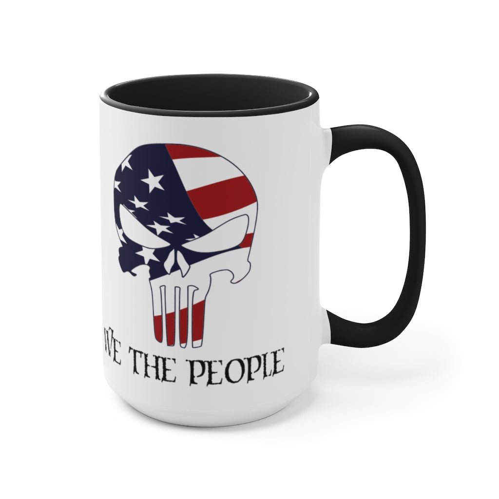 We The People Skull Mug (2 sizes, 2 colors) - PatriotDepot.com