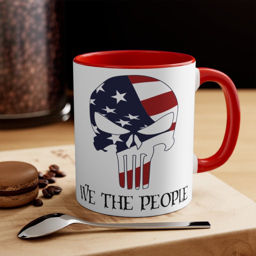 We The People Skull Mug (2 sizes, 2 colors) - PatriotDepot.com
