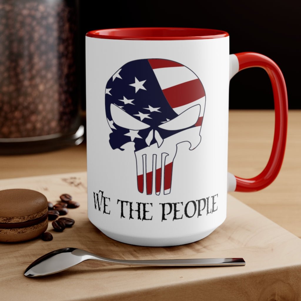 We The People Skull Mug (2 sizes, 2 colors) - PatriotDepot.com