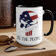 We The People Skull Mug (2 sizes, 2 colors) - PatriotDepot.com
