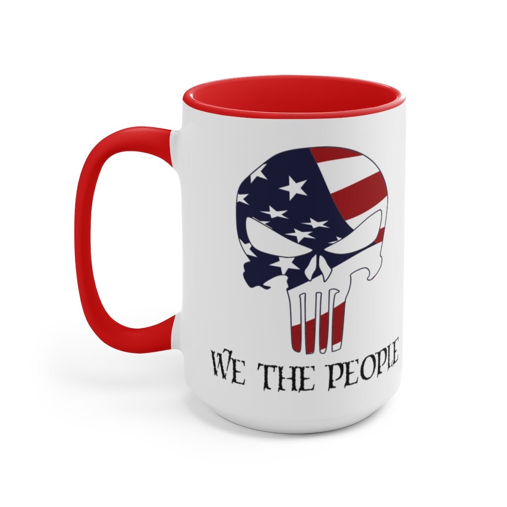 We The People Skull Mug (2 sizes, 2 colors) - PatriotDepot.com
