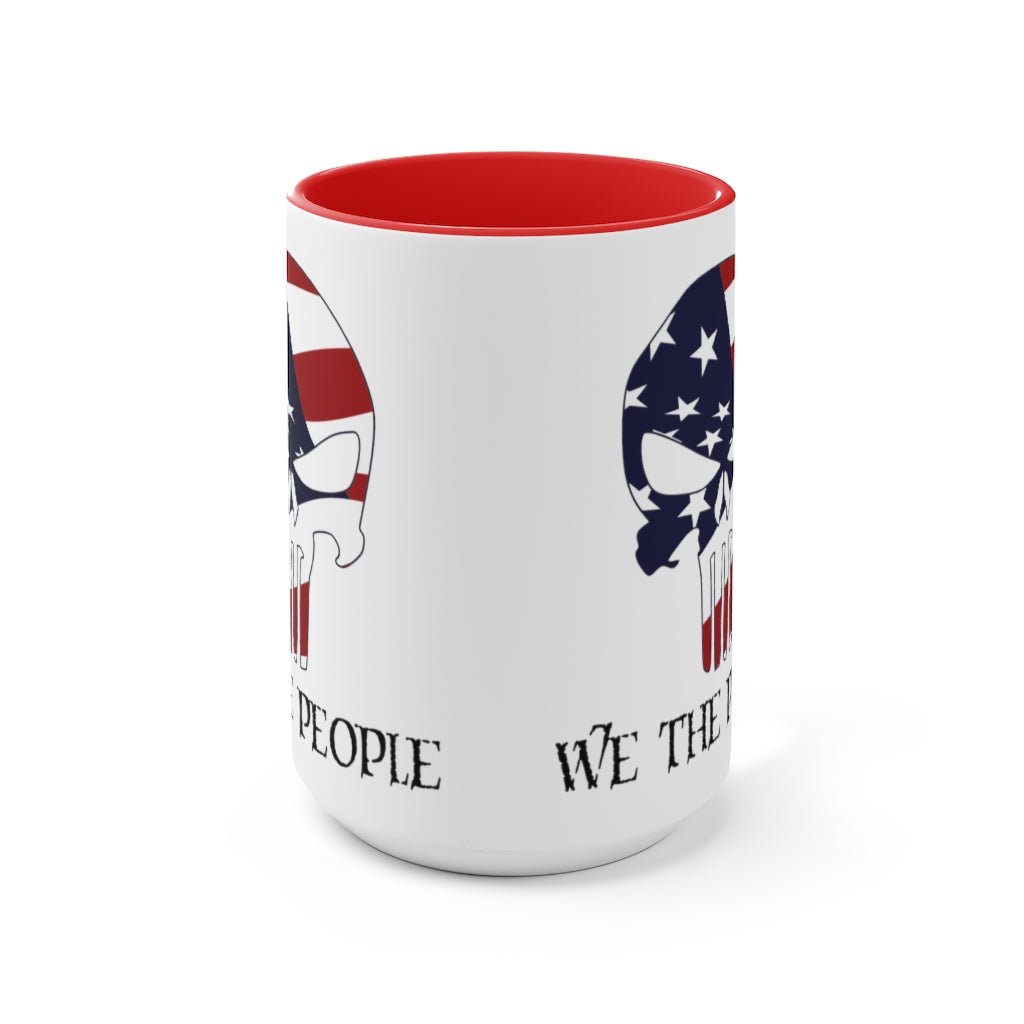 We The People Skull Mug (2 sizes, 2 colors) - PatriotDepot.com