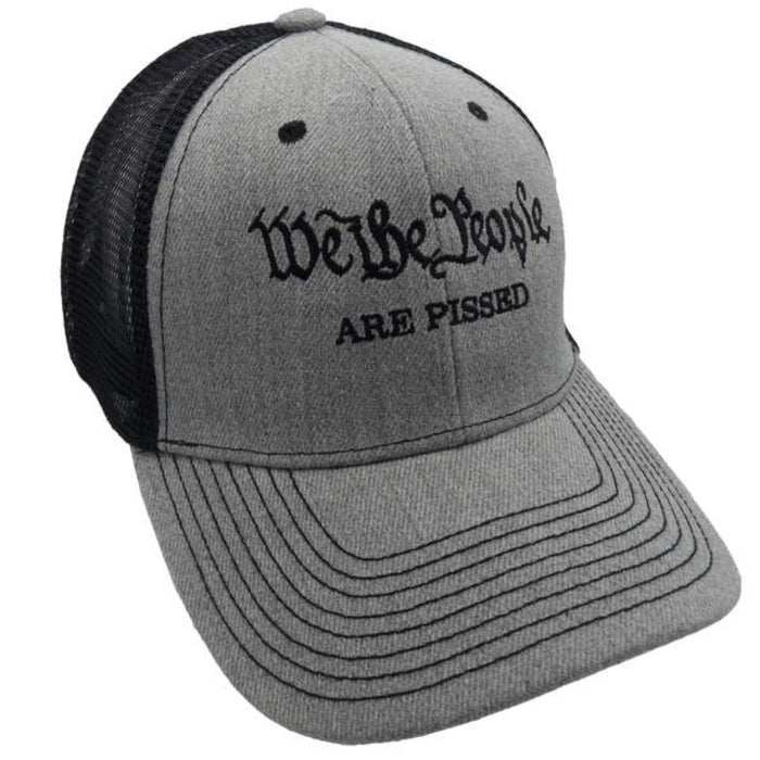 We the People are Pissed Trucker-Style Hat (Black/Gray)