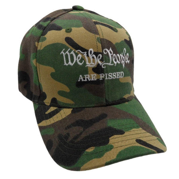 We the People are Pissed Custom Embroidered Hat (Camo)