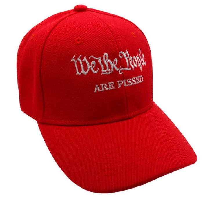 We the People are Pissed Custom Embroidered Hat (Red)