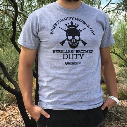 When Tyranny Becomes Law Shirt (Unisex) - PatriotDepot.com