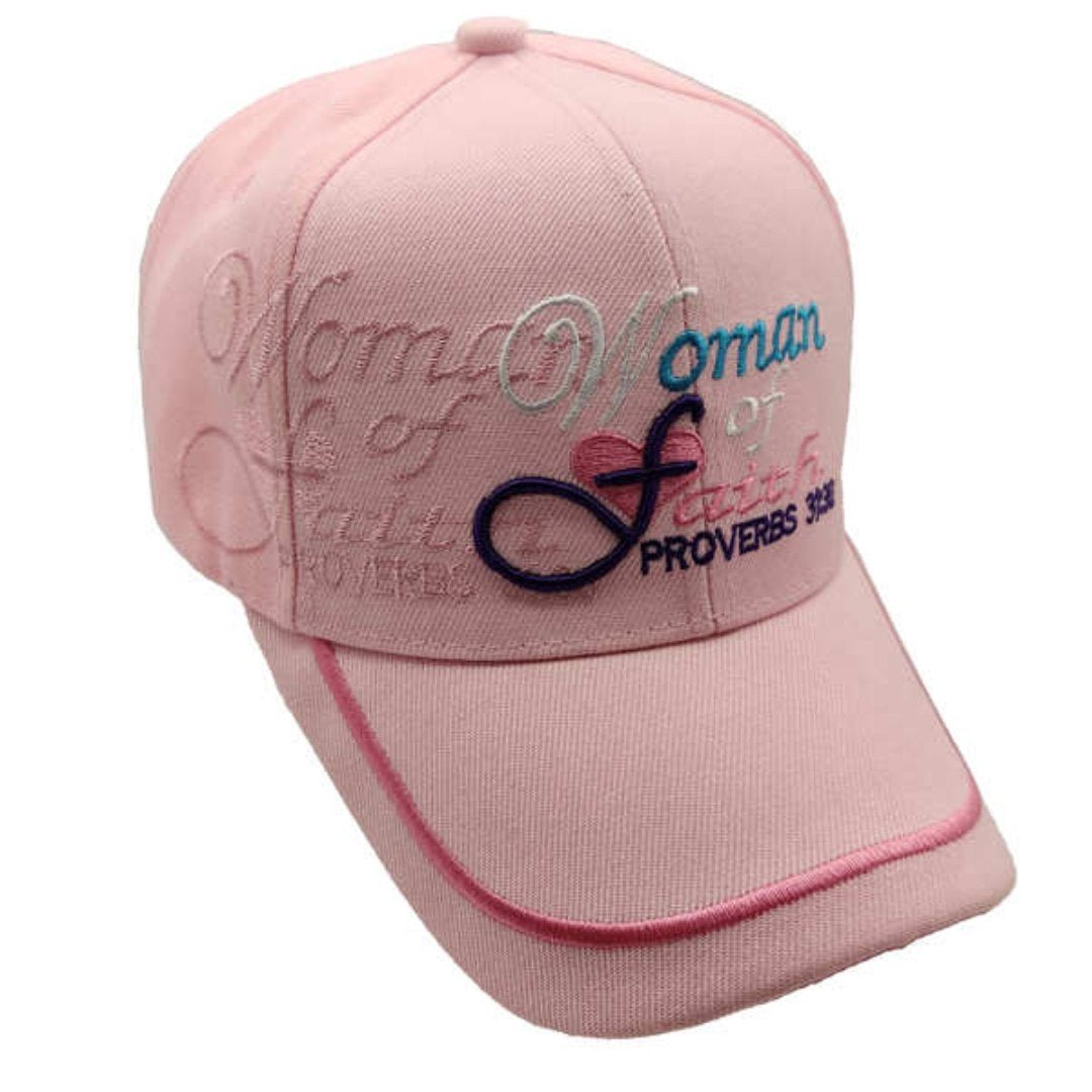 Woman of Faith Shadow Premium Embroidered Hat - PatriotDepot.com